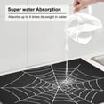 thumbnail image 5 of Fuzoiu A Web With A Spider Print Absorbent, Reversible Microfiber Dish Drying Mat for Kitchen, Dish Drying Pad for Dishes, Utensils, Pots and Pans, Extra Large 18 Inch x 24 Inch, 5 of 7