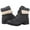 Grey, variant on GLOBALWIN Women's lace Up Boots for Women with Low Heel 8M Black