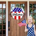 thumbnail image 3 of 5Colgante de madera Día de la independencia americana Garden Gate Fence Party Holiday Carnival, 3 of 5