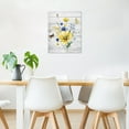 thumbnail image 4 of Lavender Flower Wall Art Purple Butterfly with Floral on Plank Canvas Wall Art for Bedroom Funny Inspirational Painting Wood Framed Prints Wall Decor for Living Room Bathroom,12x16 inches, 4 of 7