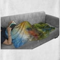 thumbnail image 6 of Art Soft Flannel Fleece Throw Blanket, Dandelion Cornflower Daisy Blooms in the Meadow Field Before Sunset Spring Landscape, Cozy Plush for Indoor and Outdoor Use, 70" x 90", Multicolor, by Ambesonne, 6 of 6