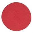 thumbnail image 4 of Fennco Styles Modern Everyday Textured Placemats 15 Inches Round, Set of 4 – Red Woven Table Mats for Home, Dining Room Décor, Banquets, Indoor & Outdoor and Special Events, 4 of 4