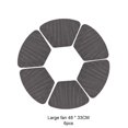 thumbnail image 2 of 6X Sets de Table Ronds Coupe Coaster Résistant au Chauffage Multicolore Décoratif Hôtel Polyvalent Tapis de Table Antidérapant Gris Foncé, 2 of 9