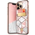 thumbnail image 1 of Cosmo Wallet Slim Designer Wallet Case Card Holder for iPhone 13 Pro Max (2021), 6.7" (Marble), 1 of 8
