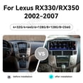 thumbnail image 4 of TPXINXIN Radio de Voiture 12,3 Pouces pour Lexus RX330 RX350 2002-2007 Android 13 Carplay Auto Lecteur Multimédia de Voiture GPS Navi Radio Stéréo Unité de Tête, 4 of 10