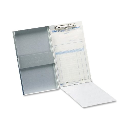 Snapak Aluminum SideOpen Forms Folder, 3/8" Clip, 5 2/3 X 9 1/2 Sheets
