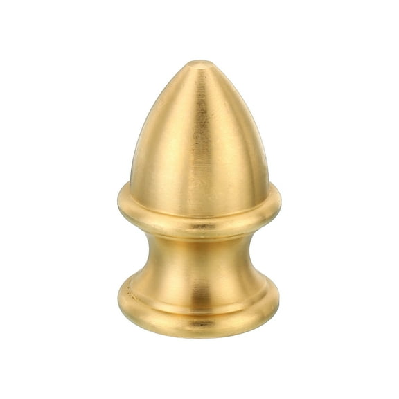 Uxcell M10 Thread Lamp Finial Cap Knob, Brass Lamp Shade Harp Top Screw Caps Decoration Light Fixture 23.5x38mm