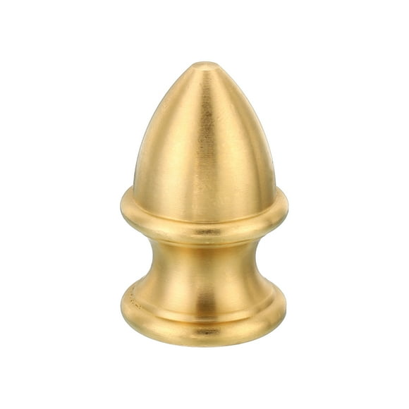 Unique Bargains M10 Thread Lamp Finial Cap Knob, Brass Lamp Shade Harp Top Screw Caps Decoration Light Fixture 23.5x38mm