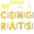 thumbnail image 2 of Banner de globos Broeify Congrats de 41 cm, foil dorado tipo mylar, 2 of 6