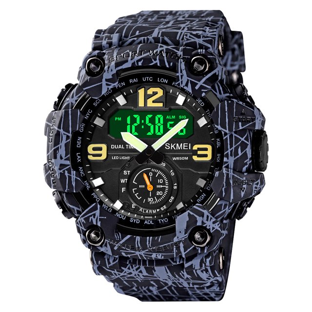 Reloj deportivo digital Classic 5ATM impermeable con alarma cronómetro SKMEI Mirar