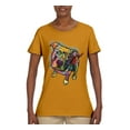 thumbnail image 3 of Dean Russo Some Angels Dog Lover Womens Graphic T-Shirt, Gold, Large, 3 of 6