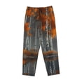 thumbnail image 6 of Uemuo White Horse Autumn Birch Pattern Women's Wide Leg Palazzo Lounge Pants with Pockets Light Weight Loose Comfy Casual Pajama Pants-Small, 6 of 9