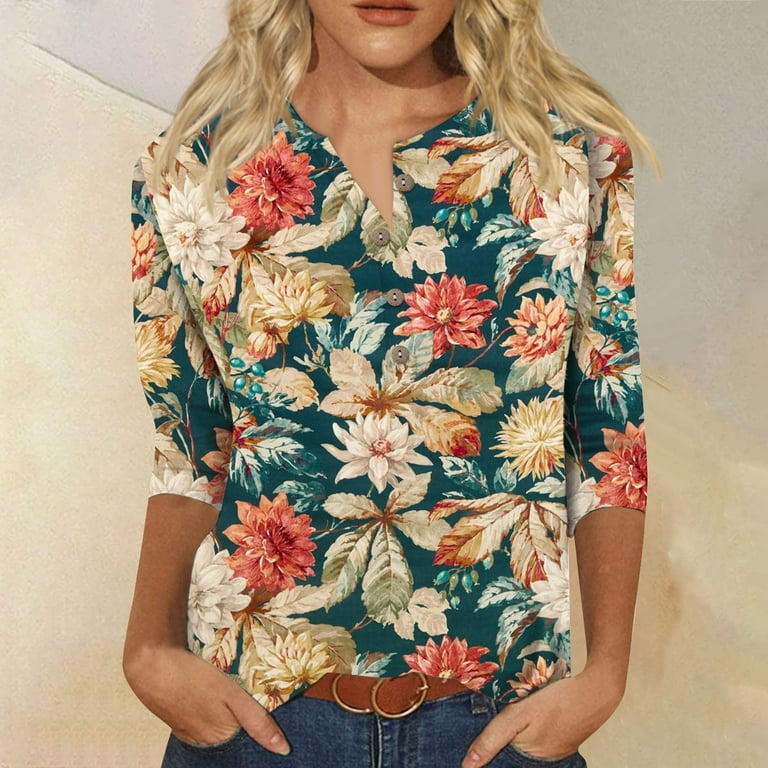 Hawaiian blouses plus size discount
