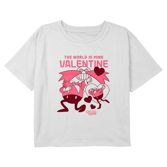 Girl's Sonic the Hedgehog The World Is Mine Eggman Graphic Cropped T-Shirt