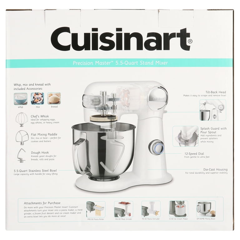 Cuisinart Stand Mixer Meat Grinder Attachment Stainless Steel for