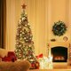 thumbnail image 2 of 6-foot pre-lit slim artificial christmas tree con 400 warm blanca lights, 2 of 7
