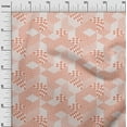 thumbnail image 3 of oneOone Polyester Spandex Peach Fabric Geometrical Mix Sewing Material Print Fabric By The Yard 56 Inch Wide, 3 of 4
