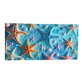 thumbnail image 2 of Amzcrzy Polyester Ocean Elements Beach Towel Oceans-Themed Beach Towel Starfishs Seashells and Sea Turtle Fast-Drying Absorbent Bath Towel Microfiber Beach Towel Non-Functional Blankets, 2 of 6