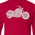 thumbnail image 4 of Inktastic Distressed Motorcycle Long Sleeve Youth T-Shirt, 4 of 5