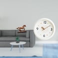 thumbnail image 2 of Figura decorativa de caballo, adorno coleccionable, reloj de pared moderno, redondo, silencioso, con números , ideal para escritorio, estanterí, 2 of 8