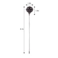 thumbnail image 4 of Long Hat Pin Black Retro Hollow Out Design Stick Pin Vintage Style Galvanized Alloy, 4 of 5