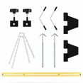 thumbnail image 6 of Aprafie 1100 lbs Engine Support Bar Traverse Hoist with Sliding Bracket & 12.2" Lift Screw with Rubber Crank for Pickup Trucks, Home Garages & Professional Auto Repair Shops, Yellow, 6 of 6