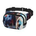 thumbnail image 2 of Fotbe Colorful Cow Pasture Cangurera Cuadrada con Estampado de Doble Capa, Bolsa de Cintura Ajustable Mini para Hombres y Mujeres, 2 of 9