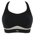thumbnail image 4 of Panache Freedom Racerback Non-Wire Non-Padded Sports Bra (7344),30F,Black/Chalk, 4 of 6