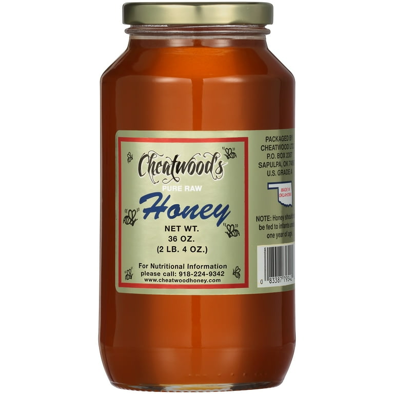 Cheatwood's Pure Raw Honey 36 oz. Jar - Walmart.com