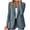 Gray plus size blazer for women a1, variant on Women Plus Size Fall Winter Blazer Casual Long Sleeve Button Down Open Front Collared Work Blazer Solid Basic Business Jacket, Brown 3XL
