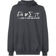 thumbnail image 2 of OXI Hoodie Sweatshirt - I Ate Some Pi Day It Was Delicious Math, Basic Casual Hoodie for Men's and Women Fleece Hoodie Long Sleeve - Charcoal Small, 2 of 3