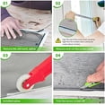 thumbnail image 6 of Replacement Window Screens, 59X106 Inch Durable Window Screen Mesh for Patio Porch Door Windows, DIY Adjustable Fiberglass Screen Repair Kit Sliding Net Roll Pet, Black by, 6 of 7