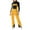 Yellow, variant on Girls Windproof Ski Overalls Outdoor Waterproof Straight Leg Snow Pants Kids Casual loose Lightweight Winter Warm Trousers With Pocket