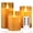 Gold, variant on Goldprice LED Candles Flameless Candles 4"5"6" Set of 3 Real Wax Light, Battery Operated Candles Glass Pillars Realistic Flickering Wick Flame Mode, Lantern Candles with Remote Control 24 Hour Timer