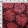 thumbnail image 3 of oneOone Velvet Red Fabric Abstract Leaf Texture Craft Projects Decor Fabric Printed By The Yard 58 Inch Wide, 3 of 4