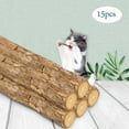 thumbnail image 1 of TopLLC 15pcs Snacks Chew Catnip Stick Teeth Molar Cleaning Brush Toy For Pet, 1 of 5