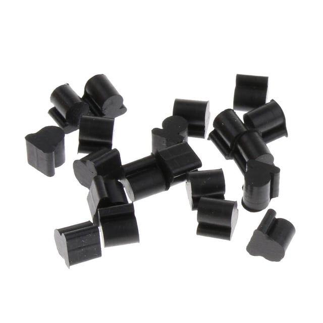20 piezas de accesorios para instrumentos de metal, almohadillas de gel de sílice para amortiguar el sonido de las bocinas. Dia 3.5mm