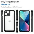 thumbnail image 3 of Allytech with iphone 14 Plus Case,PMMA+TPU Anti-Scratch,Non-Yellowing,Shock Absorption ,Reinforced Corner Cover for iphone 14 Plus 6.7 inch,Black, 3 of 8