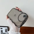 thumbnail image 4 of Compatible with iPhone XR Case(6.1"),Cute Clear Love Case,Love-Heart Camera Frame Wavy Edge Transparent Full Protection Soft TPU Shockproof Sturdy Phone Case Cover for Women Girls,Black, 4 of 14