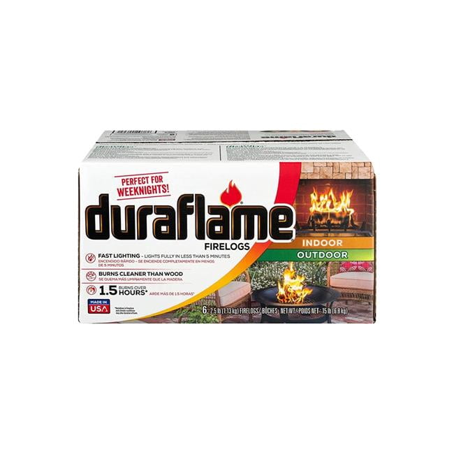 Duraflame Indoor/Outdoor 2.5 lb Single Firelog - Walmart.com