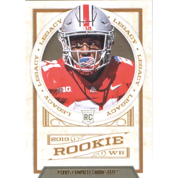 Collectible 2019 Panini Legacy #190 Parris Campbell RC Rookie Ohio State Buckeyes NFL Football Trading Card