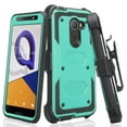 thumbnail image 1 of Jitterbug Smart 2 Case w/[Built In Screen Protector] Belt Clip Holster Shock Proof Dual Layer Hard Case Full Body Protection Phone Case - Teal, 1 of 6