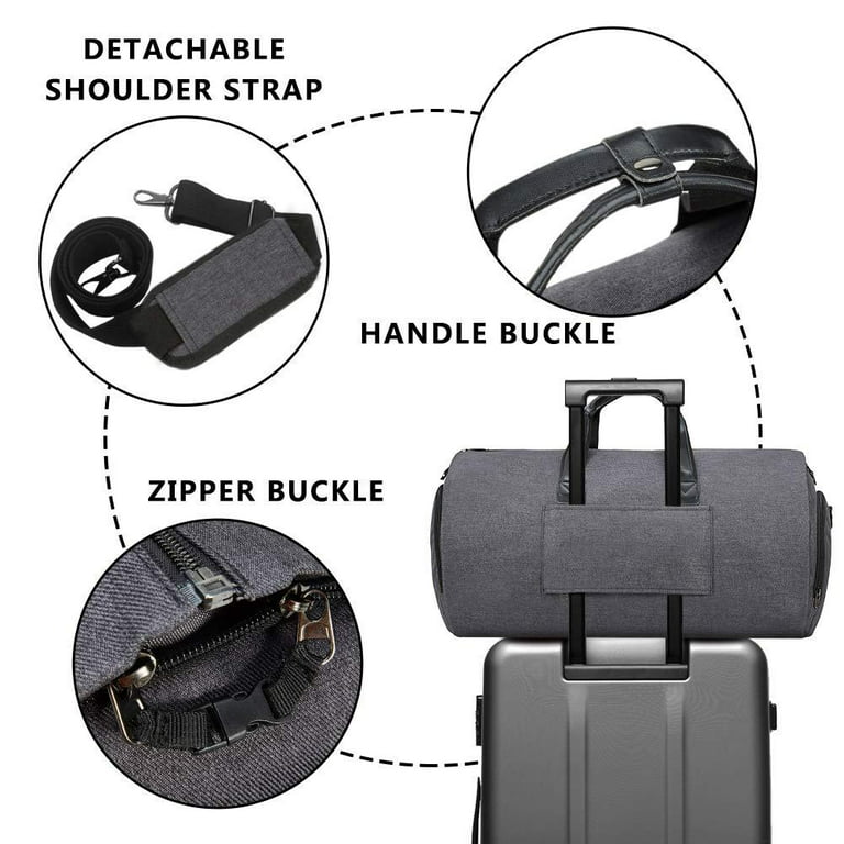 Modoker Convertible Leather Garment Bag For Travel Carry On - Modoker