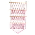 thumbnail image 2 of Tongina Stuffed Animal Hammock Stuffed Toy Net Toy Storage Boho Macrame Three Layers Hanging Storage Net Organizer Holder for Bedroom Pink, 2 of 7
