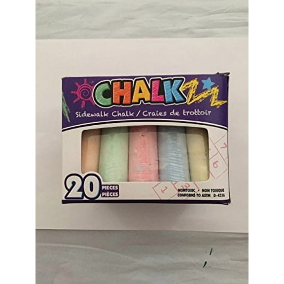 20 Piece Sidewalk Chalk Set