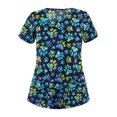 thumbnail image 1 of Danza sexy Las mujeres cimas de espuma casual espuma paisley impresión v cuello las cimas de enfermería del cuello de trabajo desgaste pullover suelto camisetas de ropa de vestir Danza sexy Casual suelto, 1 of 2