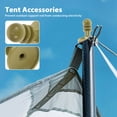 thumbnail image 3 of Minkissy Military Green Tent Poles Anti-Thunder Caps 20Set for Electric Shock Prevention in Camping, 3 of 8