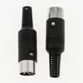 thumbnail image 6 of Rushawy 2xDIN Mini Pin Male Plug Audio Jack Connector for Keyboard/Mouse DIY 8 Pin 2 Pcs, 6 of 9