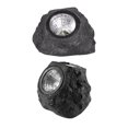 thumbnail image 2 of 2 luces solares de roca para decoración de patio, para exteriores, para jardín, 2 of 8