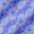 thumbnail image 1 of Ahgly Company Machine Washable Indoor Square Transitional Day Sky Blue Area Rugs, 7' Square, 1 of 7